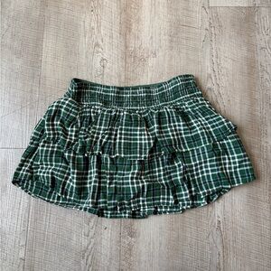 Hollister Green Plaid Women's Skort